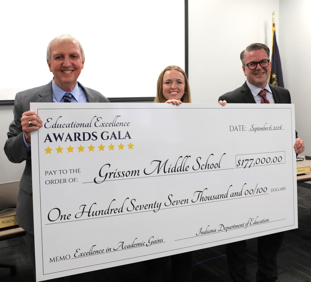 GMS Recognized at IDOE Excellence Gala - Grissom Middle School