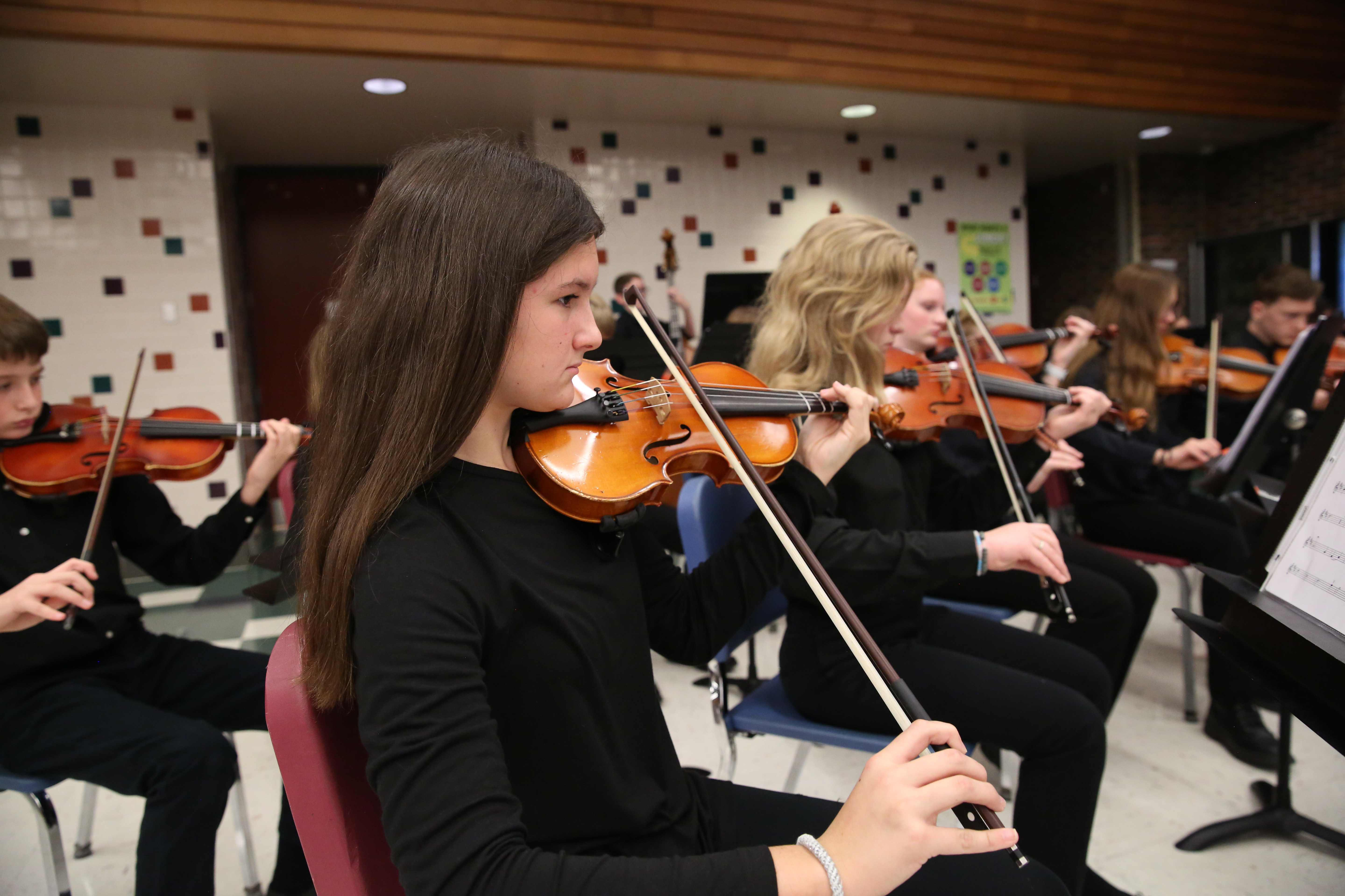 Grissom Orchestra student