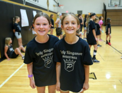 Girls on Basketball Court