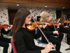 Grissom Orchestra student