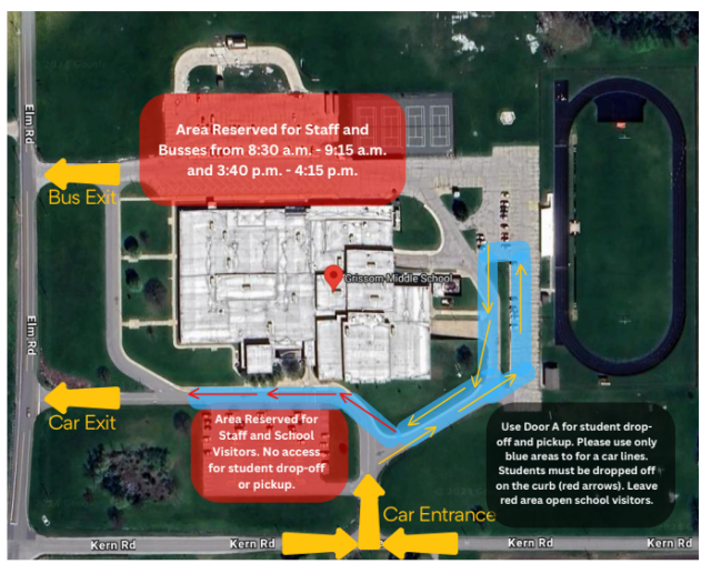 GMS Dropoff Pickup Map